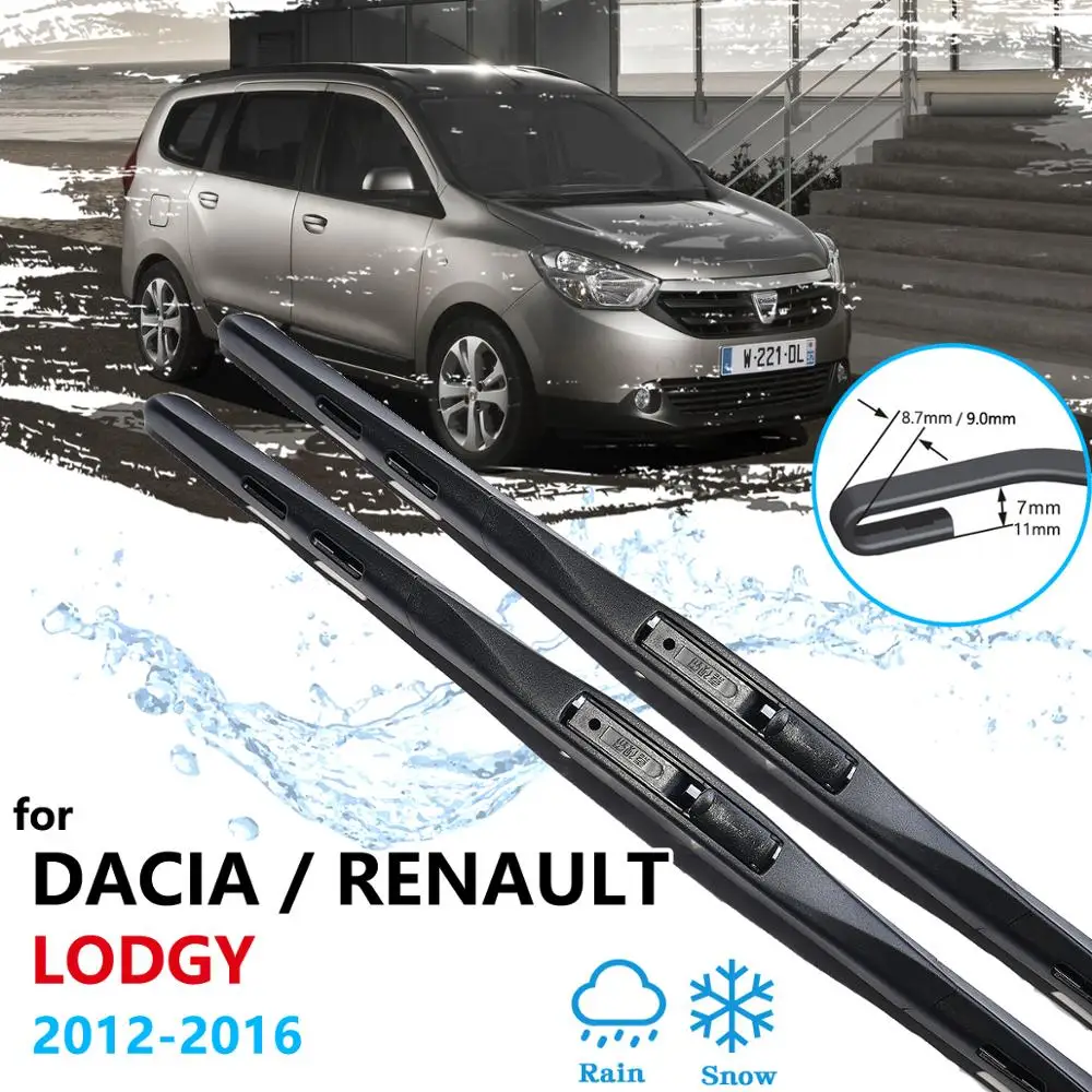 Car Wiper Blade for Dacia Renault Lodgy 2012 2013 2014 2015 2016 Front Windscreen Windshield Brushes Washer Auto Car Accessories