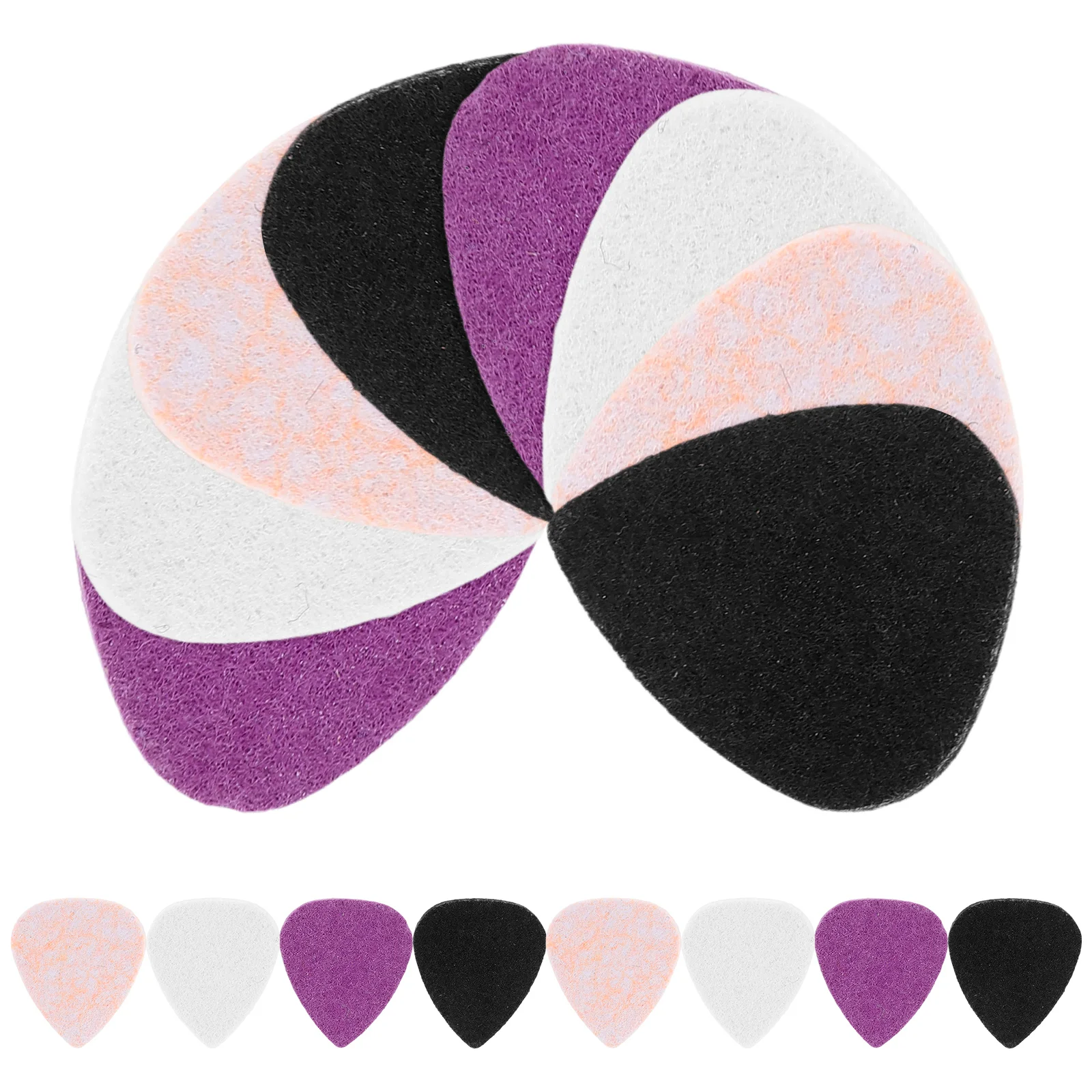 

20pcs Felt Wool Plectrums For Bass Ukulele Guitar Low Music Instruments Durable Multiple Colors Available Guitar