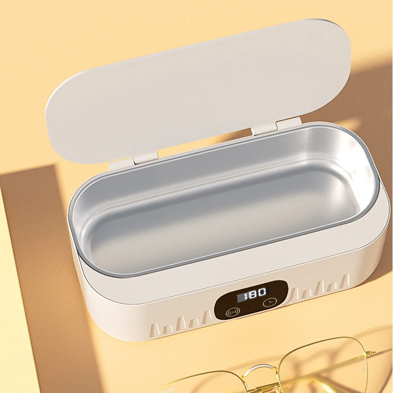 400ML Ultrasonic Cleaner Dental Ultra Sonic Bath 47kHz High Frequency Vibration Ultrasound Washing Machine For Glasses Jewelry