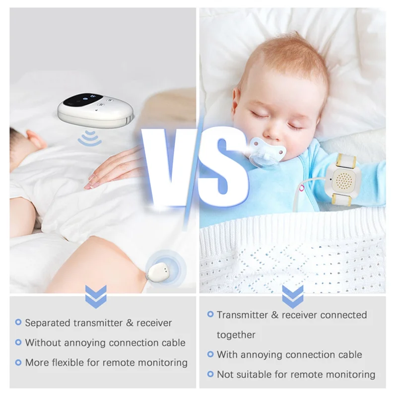 

Wireless Bedwetting Alarm Best Nocturnal Wetting Alarm Baby Children Potty Training Durable-B12B