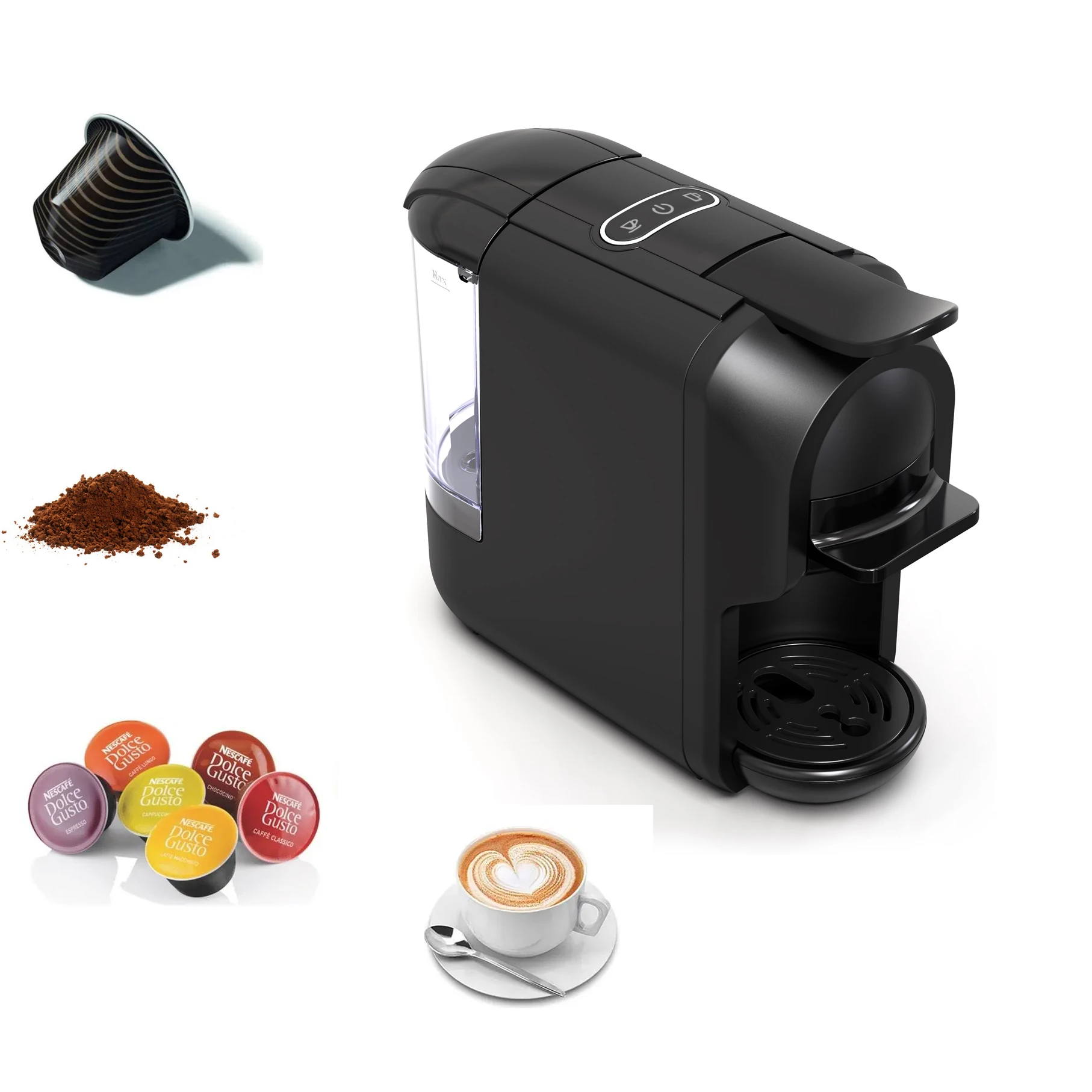 For Multifunctional 3 in 1 Electric Espresso Coffee Maker Programmable Brew System for Home and Hotel Use