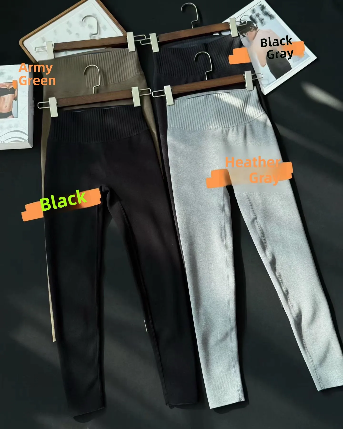 

High Waist Thermal Pants Women's High Elastici Mousse Velvet Leggings Slimming Crion Long Trousers Casual Wear