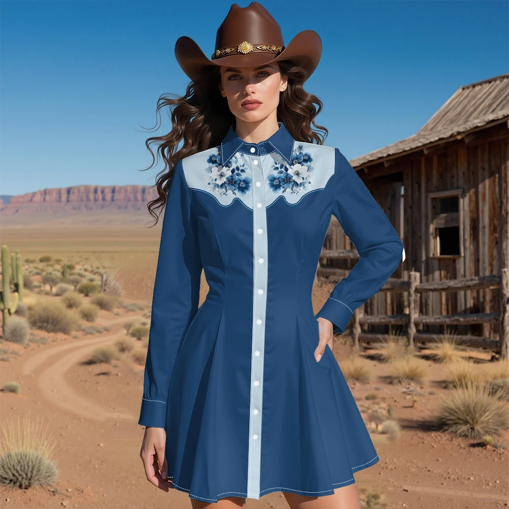 cowgirl winter dress WESTFADE Floral Embroidered V Neck Smocked Waist Fit & Flare Midi Dress  Winter, Boho, Spring, Resort, Cute, Casual, Nashville, Cowgirl, Western Wear  For Women, Vacation, Female Country Look. Floral Dress, Floral Dresses