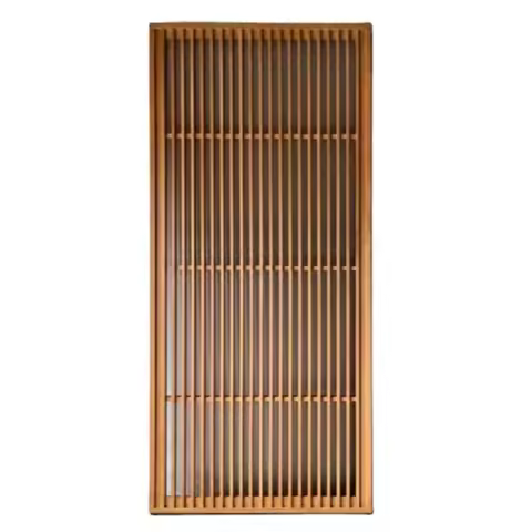 Chinese-style Residential Living Room Into The House Block Solid Wood Grid Vertical Bar Screen Partition
