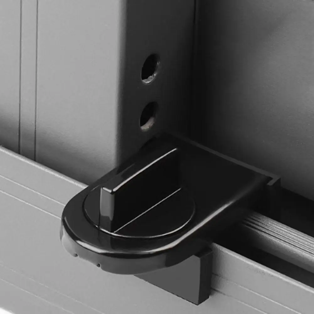 Sliding Door Lock Set of 4 Without Drilling Required Featuring Anti-Fall Design for Enhanced For home Security