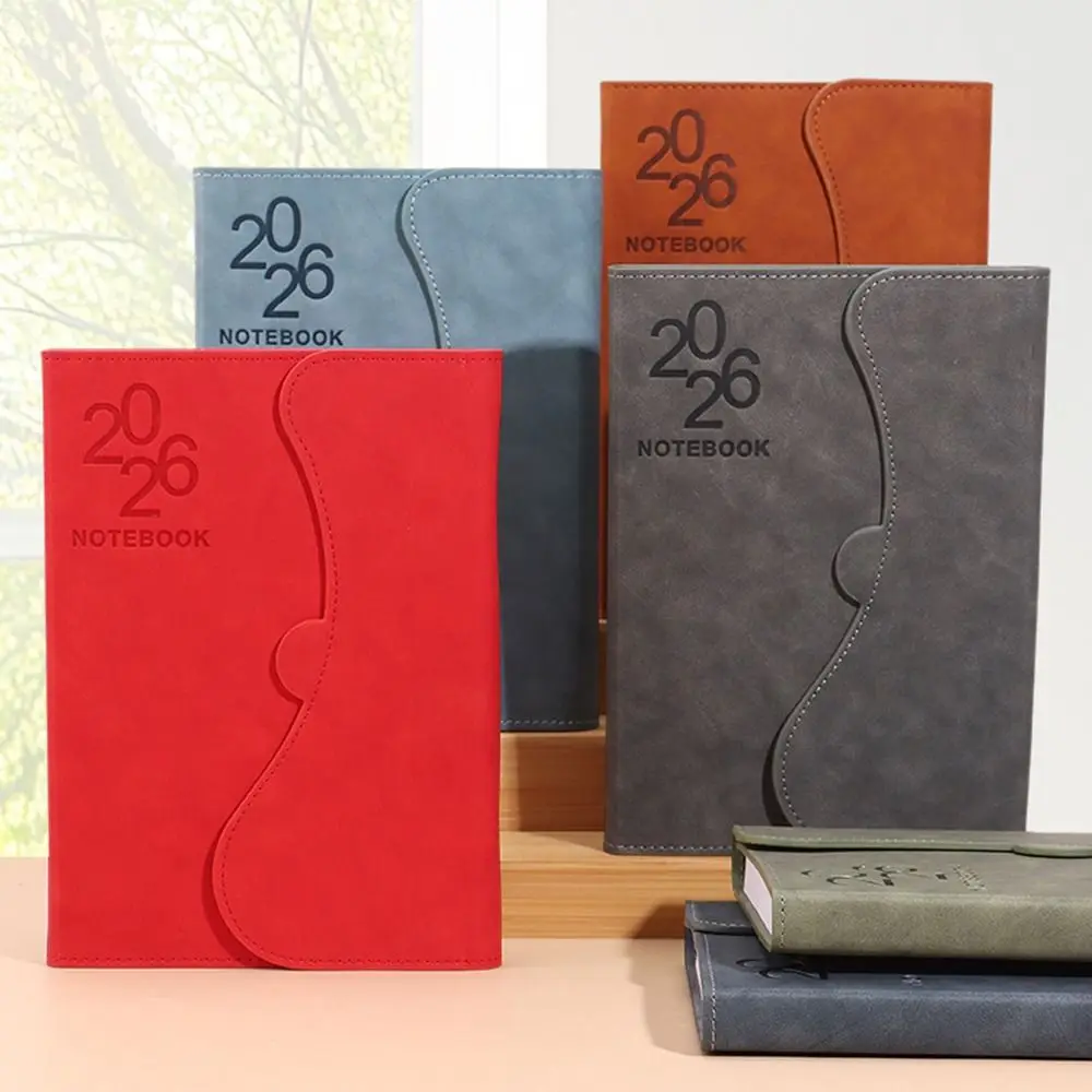 

Ежедневник-планировщик на 2026 год, 12 месяцев, износостойкий, формат А5, с простым разделителем, для записей и заметок