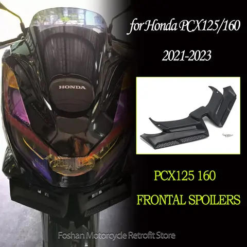 혼다 PCX125 160 오토바이 수정 액세서리, 2021 2022 2023 PCX 125 160 전면 스포일러 새 부리 부품