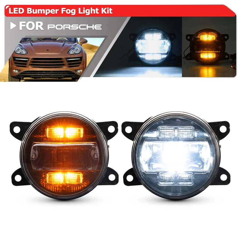 

OE-Spec 95563116300 For Porsche Cayenne 958 2010-2017 Macan 2014-2018 Front Fog Light Upgrades DRL/Turn Signal Blinkers Assy Kit