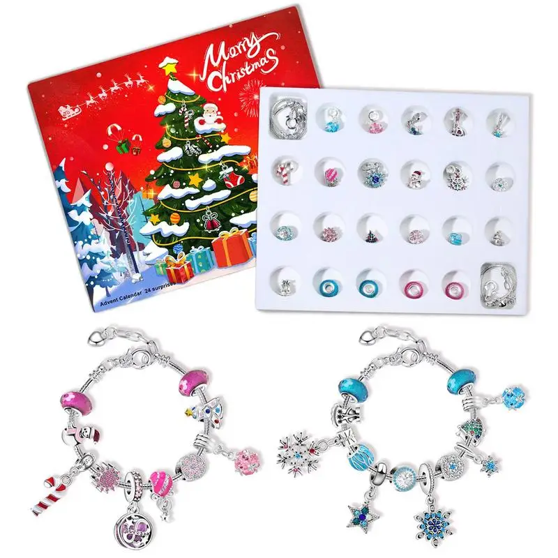 

Jewelry Advent Calendar Jewelry Sets 24 Days Countdown Calendar Jewelry Advent Calendar 2024 with 22 Decorations Jewelry Making