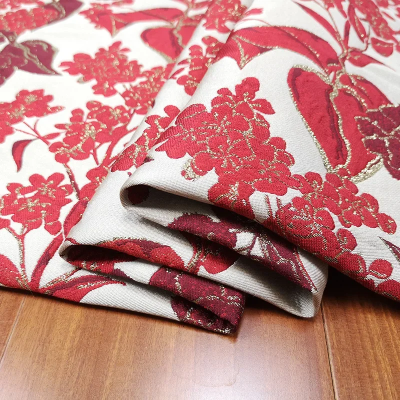 

Oujin шелковая жаккардовая парча, модная весенне-осенняя детская одежда, платье, ветровка, пальто, юбка, материал одежды