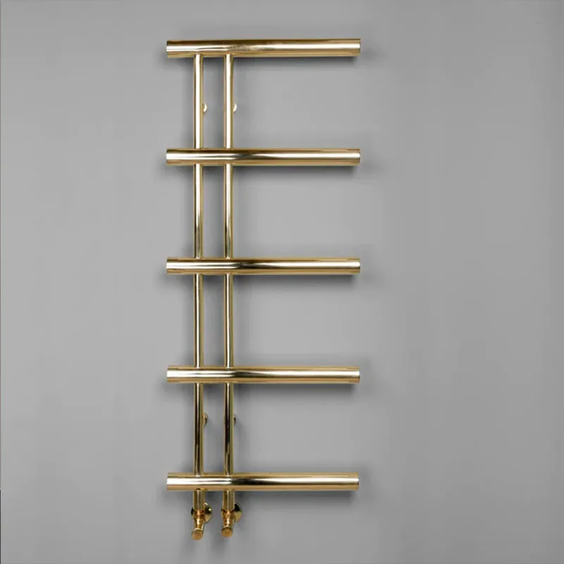 

High Quality Luxury Gold Towel Rail Electric Heated Towel Warmer Heater for Bathroom