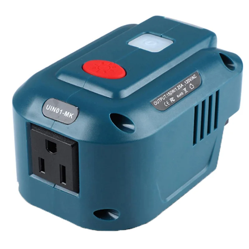 

For Ma-Kita 18V Lithium Battery Inverter Generator Portable Power USB Adapter With LED Light For Ma-Kita BL1830-A27R