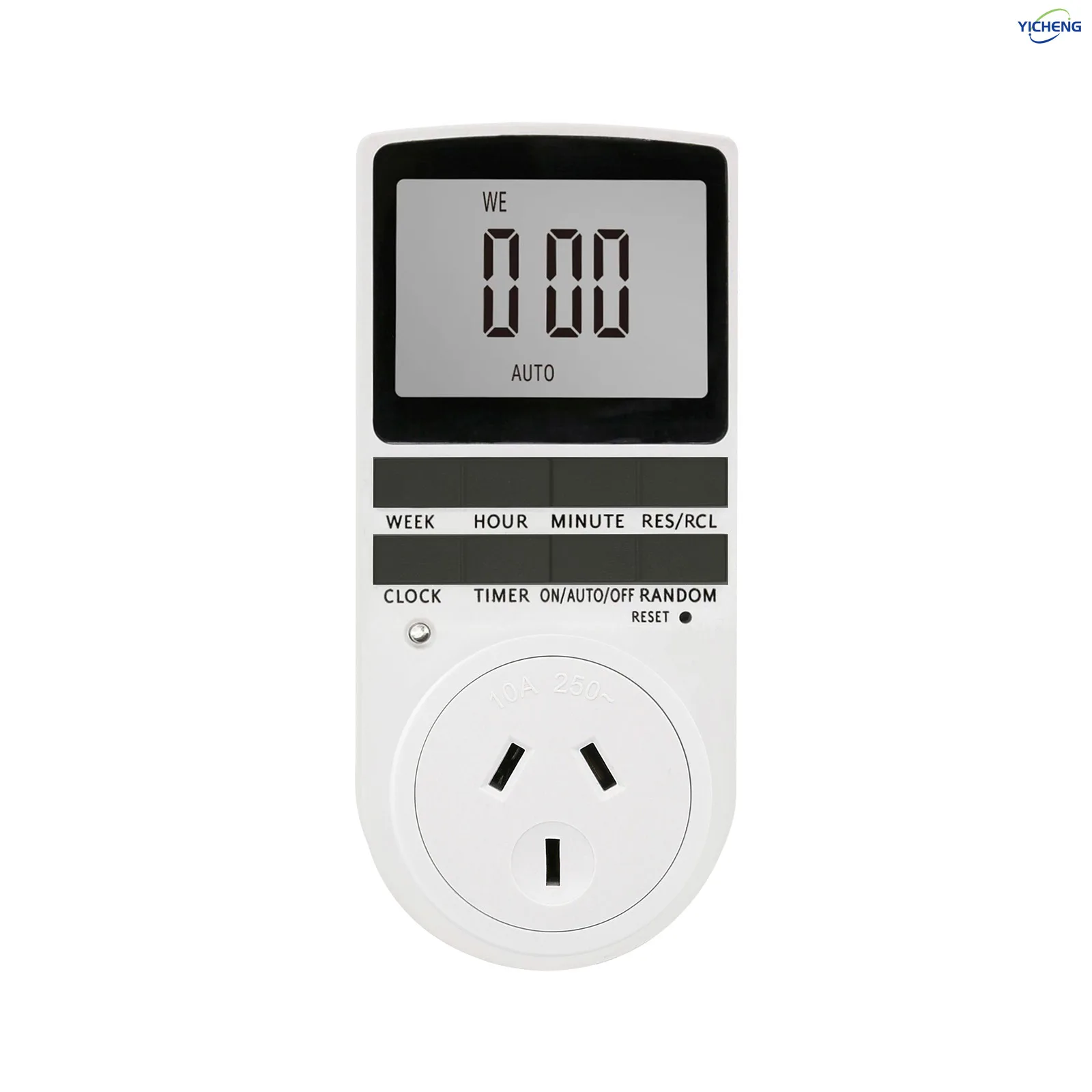 YICHENG Timer Outlet, 10 sets of switch programming per day, infinite loop per week, Energy-Saving Timer.