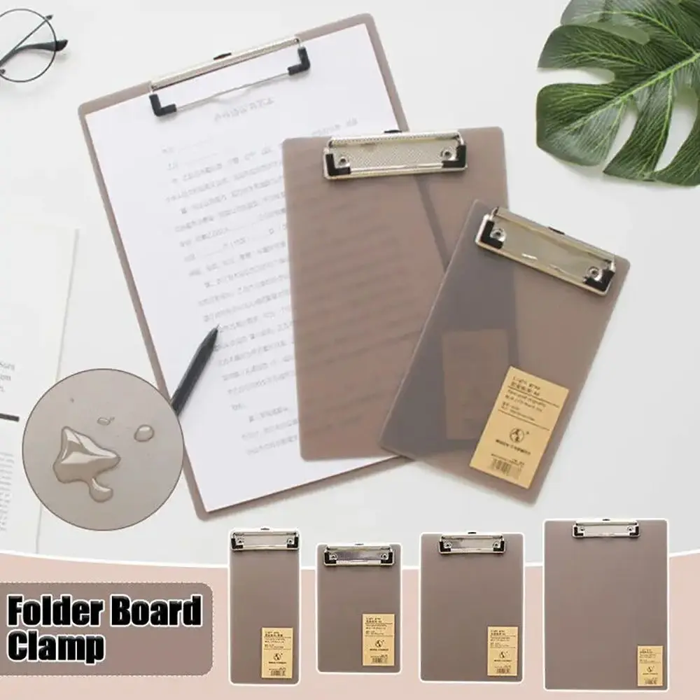 

2Pcs Document Folder A6/A5/A4 Clipboard Ticket Bill Holder Hanging Cardboard File Folder Board Notepad Board Writing Pad