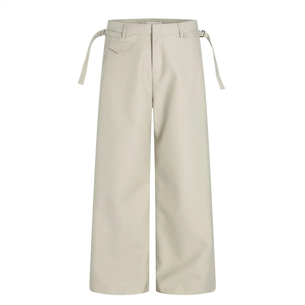 

2024 Новые мужские костюмные брюки в американском стиле, мешковатые широкие брюки Y2k, уличная одежда, мужские летние модные повседневные брюки полной длины