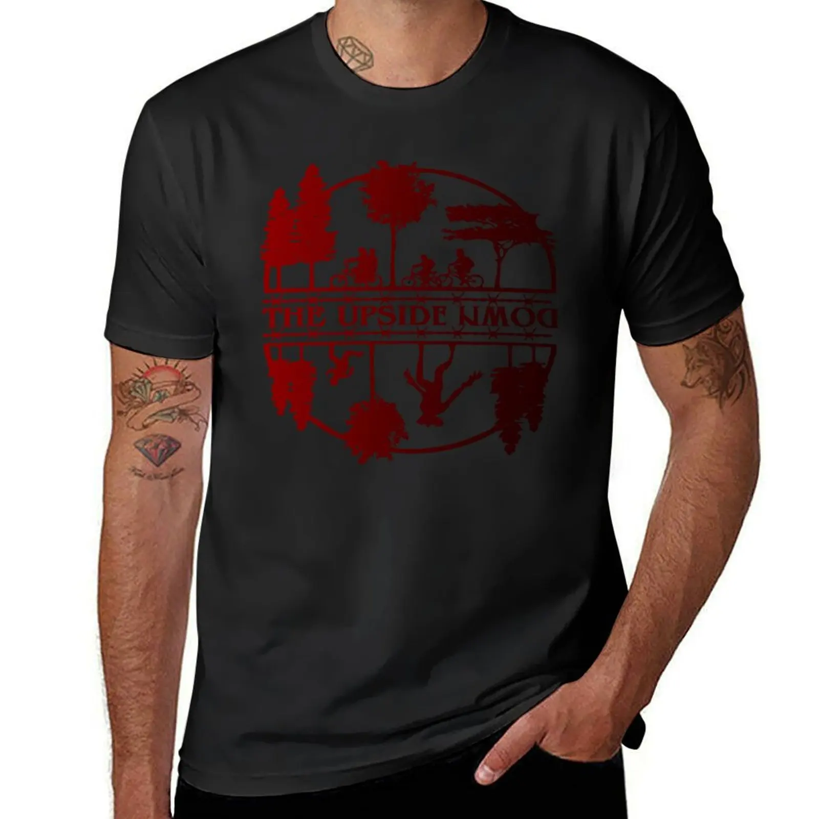 

Welcome To The Upside Down, Stranger , TV Series Gift , T-Shirt funny costumes affliction shirts Men's t shirts