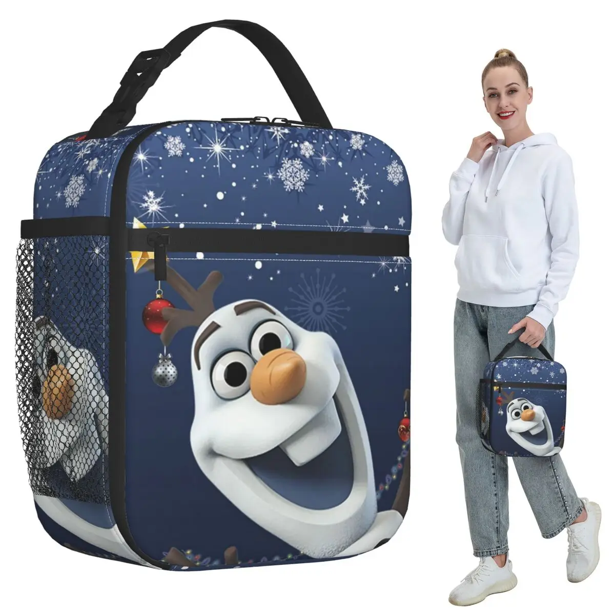 

Frozen Cartoon Insulated Lunch Bag for Kids School Cooler Thermal Food Box Tote Portable Lunch Boxes Container