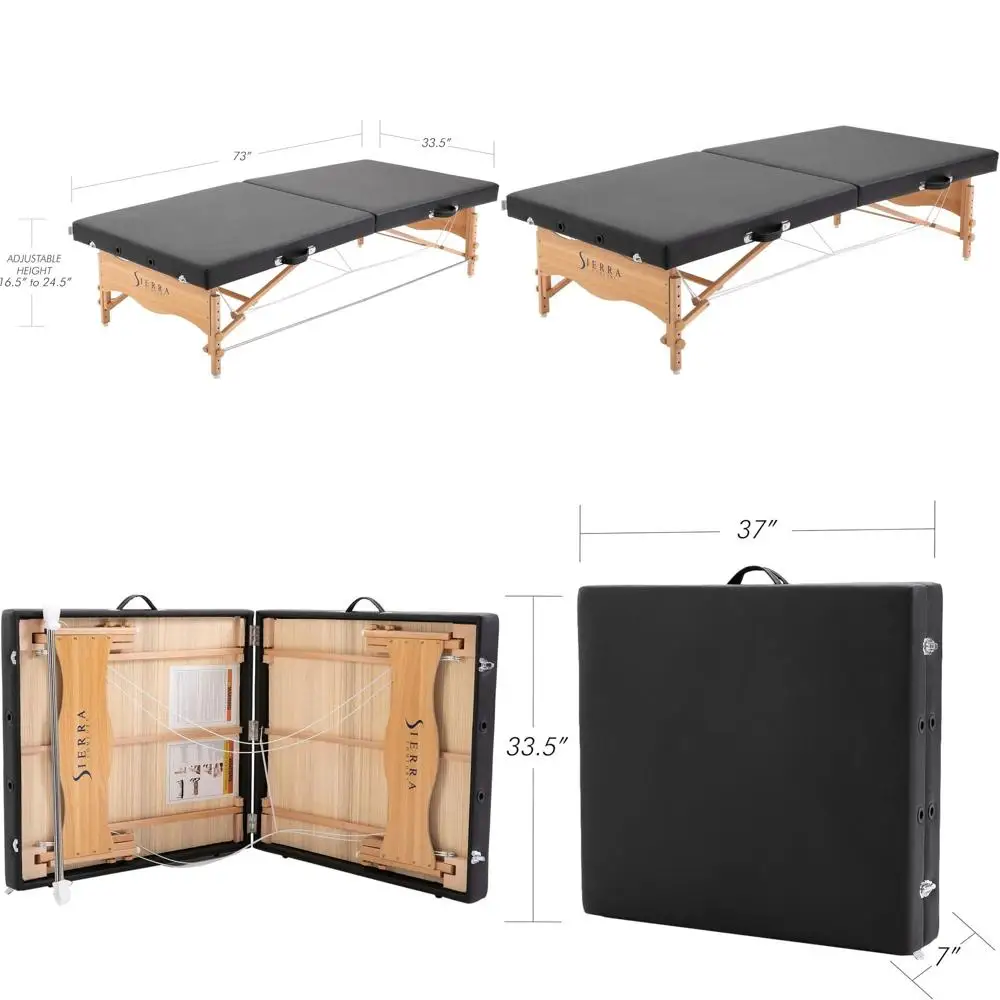 

Портативный массажный стол, компактный дизайн, SC-1004, черный