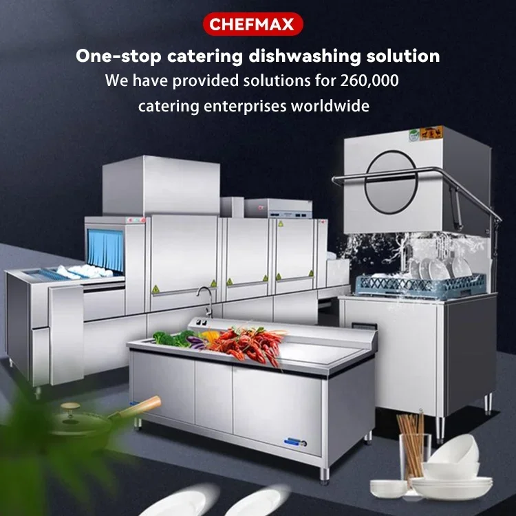 ETL CE High Capacity China Automatic Commercial Dish Washer Dishwasher Restaurant Dishwashing Machine
