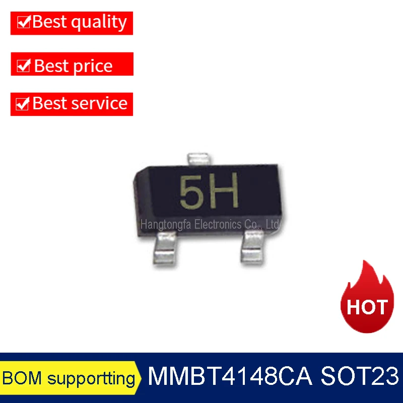 MMBD4148 MMBD4148CA MMBD4148CC MMBD4148ES SOT23 Marking A6 5H D5 D4  SMD  0.2A 100V  Transistor New