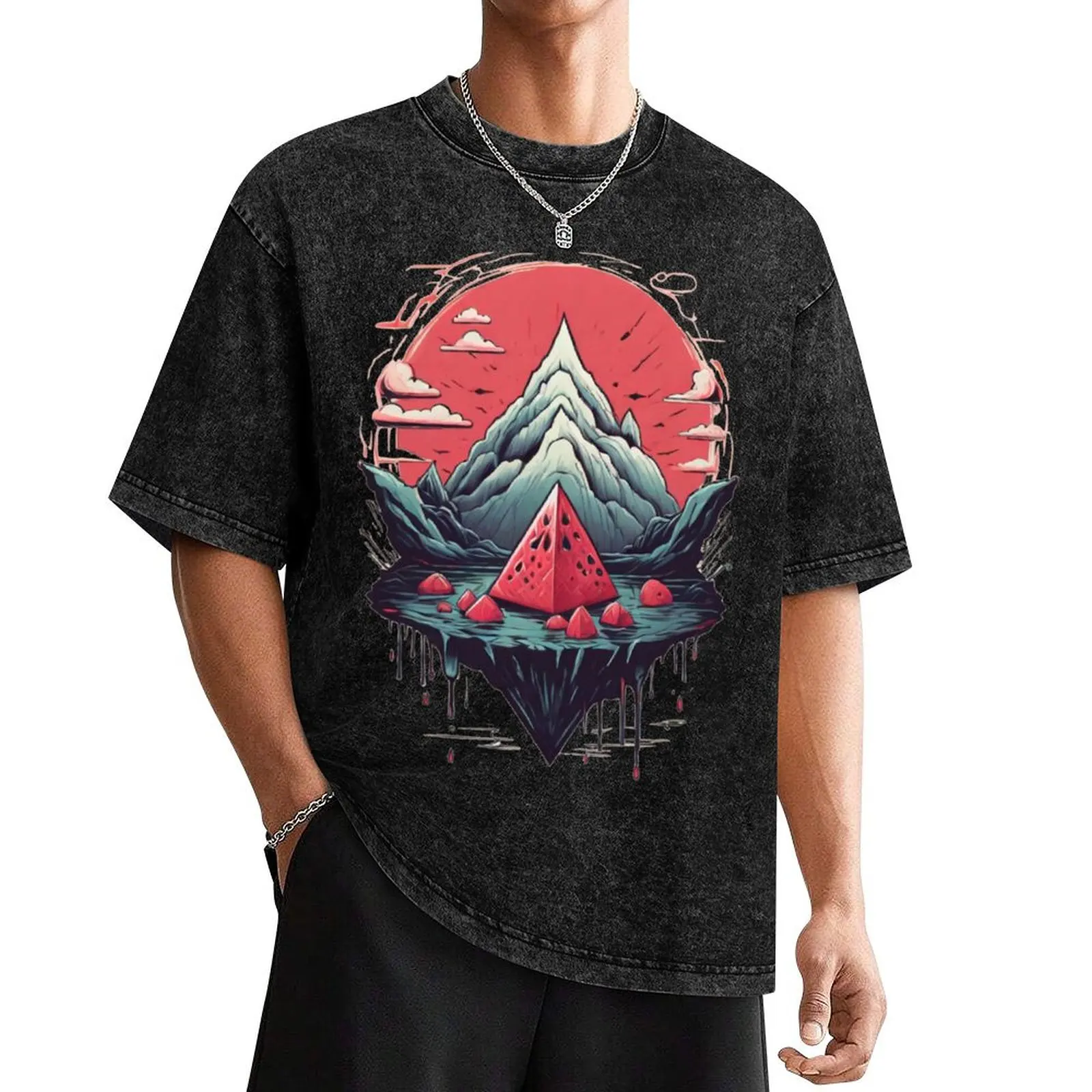 

Watermelon Mountain T-Shirt essential t shirt shirts graphic t shirt for men