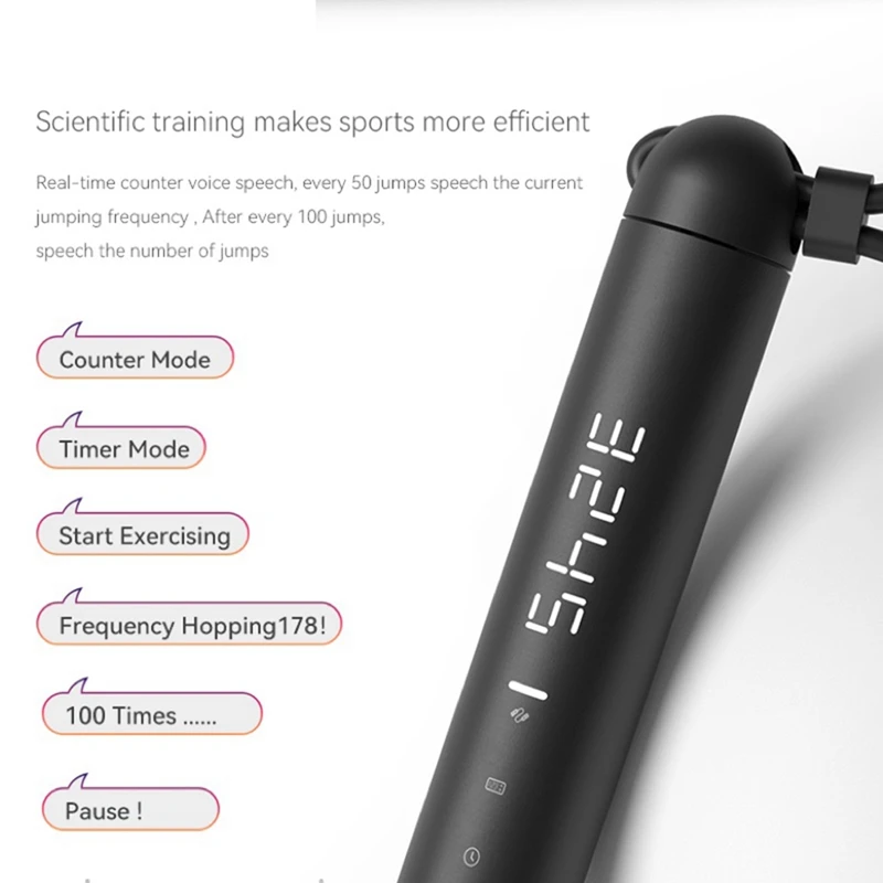 NEW-Tuya Smart Jump Rope,APP Data Analysis,Workout Jump Ropes For Home Gym,For Crossfit,Jumping Rope Counter For Exercise