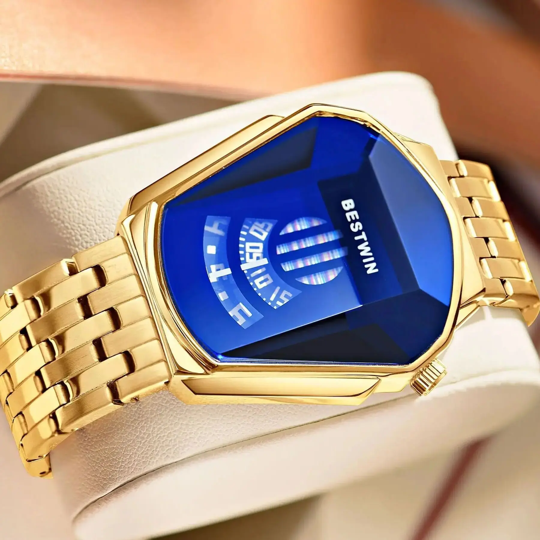 Top Brand Luxury Man Wristwatch with box Waterproof reloj hombre watches for men Stainless Steel Quartz Men's Watch Male reloj