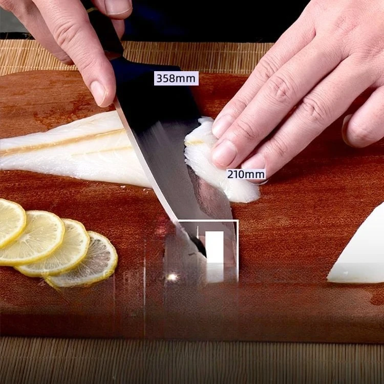 Cuchillo Yanagiba Japonés para Sashimi, Hoja Gruesa, Mango Octagonal, Cuchillo Profesional para Cortar Salmón, Sushi y Pescado