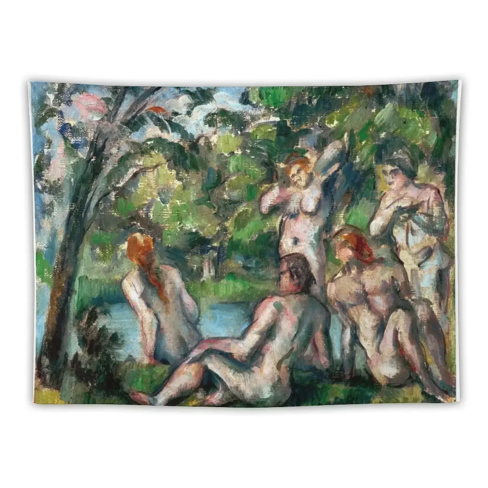 

1887 - Paul Cezanne - Bathers Tapestry Wall Hangings Decoration Home Decoration Accessories Wall Hanging Decor Tapestry