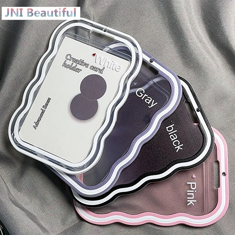 Creative Design Kpop Photocard Holder Transparent Card Holder Keychain Photo Sleeves Bus Card Student Card Case Photo Protector