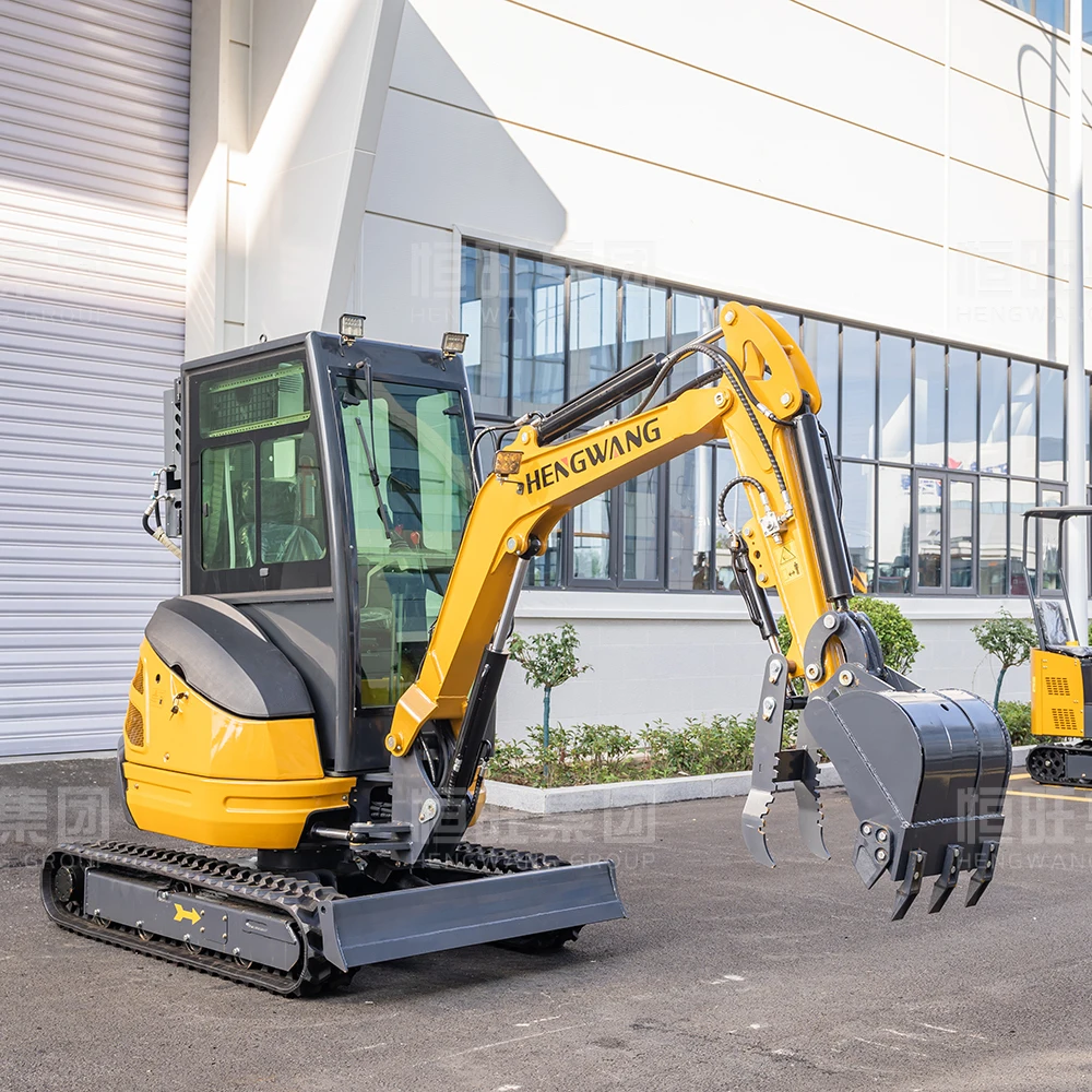New 2.5 Ton Mini Excavator AC Cabin Hydraulic Diesel Euro 5 Small Digger Optional Kubota Engine Crawler Excavators