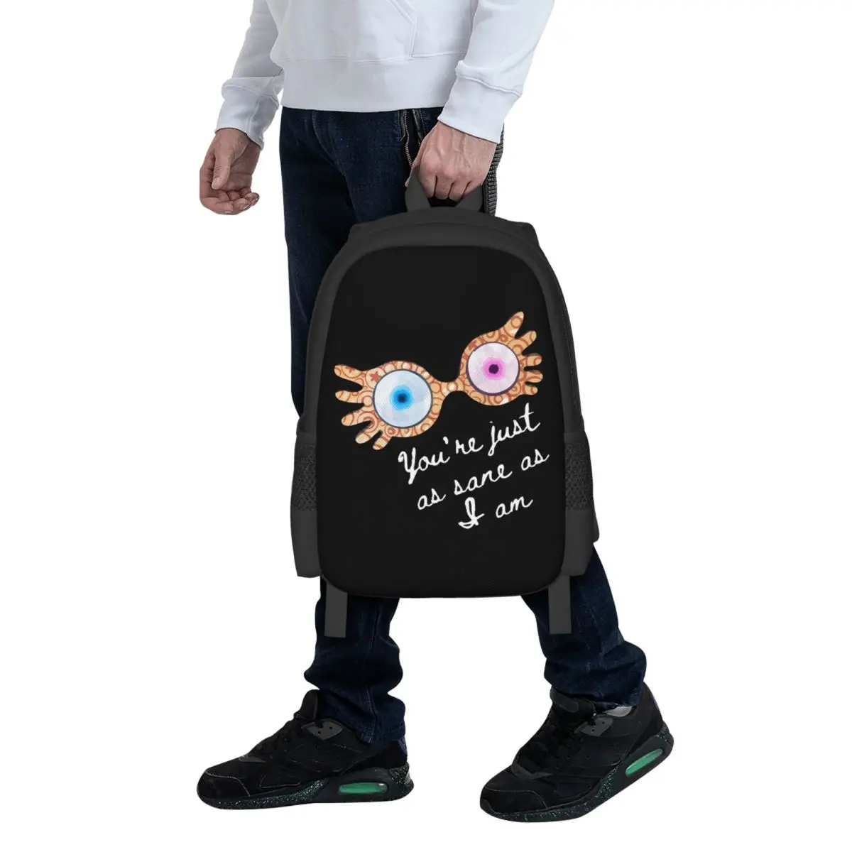 You_re Just As Sane As I Am - Luna Lovegood Student Backpack School Bag Hiking Travel Daypack for Bookbag Shoulder Bags