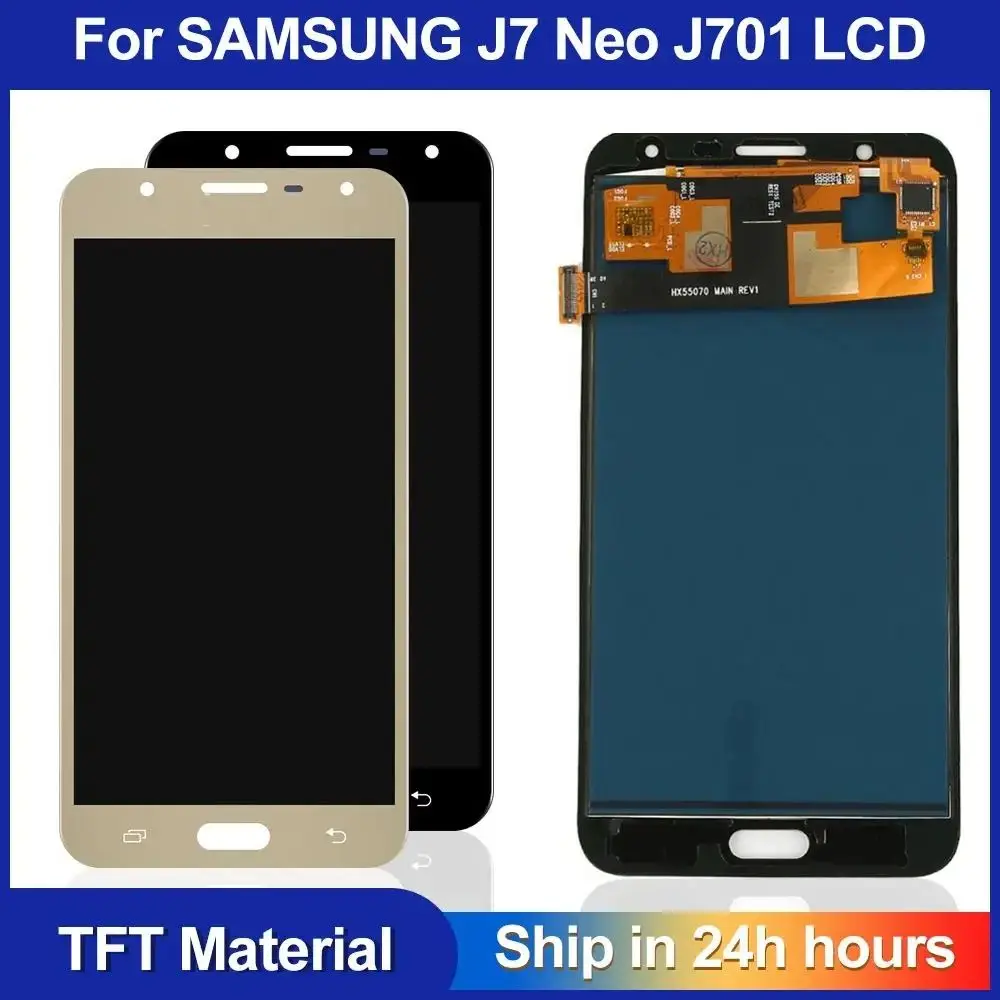 Novo lcd para samsung galaxy j7 neo j701 j701f j701m display lcd tela de toque digitador assembléia substituição para tela j701