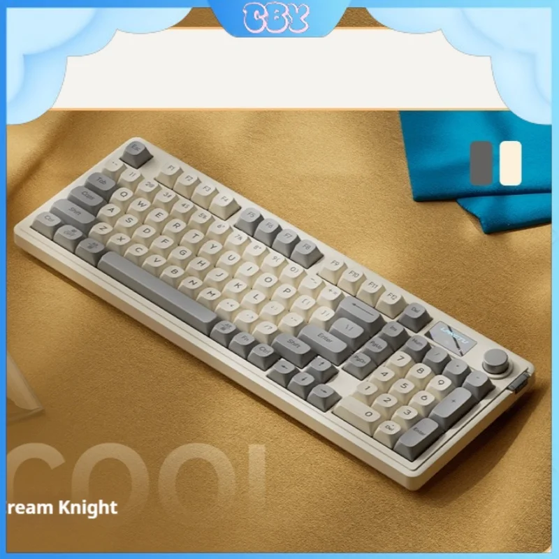 

New L98 Wired Three-Mode Keyboard Rgb High-Value Film Mute Competitive Game Office Home Accessories Desktop Laptop Universal