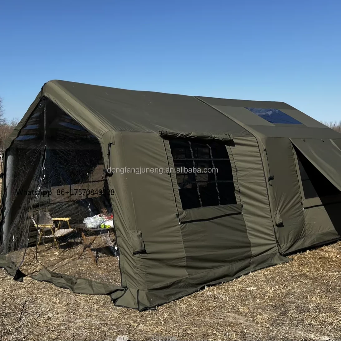

Outdoor Family Tente De Cheap Camping Tents 10 Person Waterproof Winter Inflatable Overnight Rain Camp Sun protection air Tent