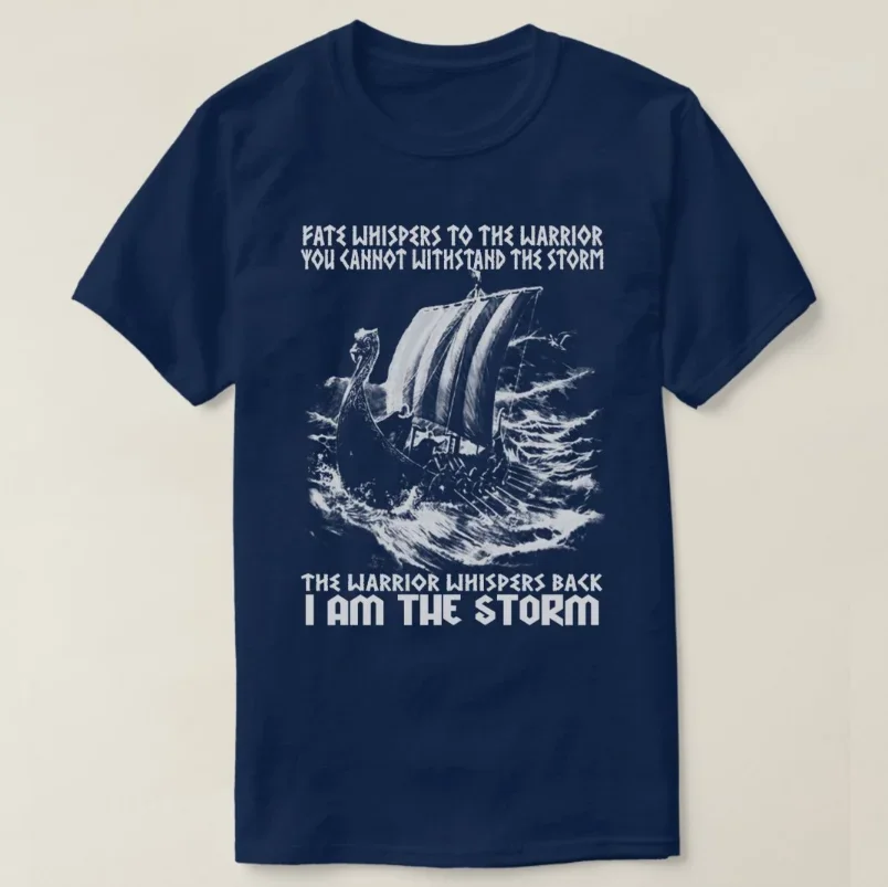I Am The Storm. Vi king Dragon Boat T-Shirt 100% Cotton O-Neck Summer Short Sleeve Casual Mens T-shirt Size S-3XL