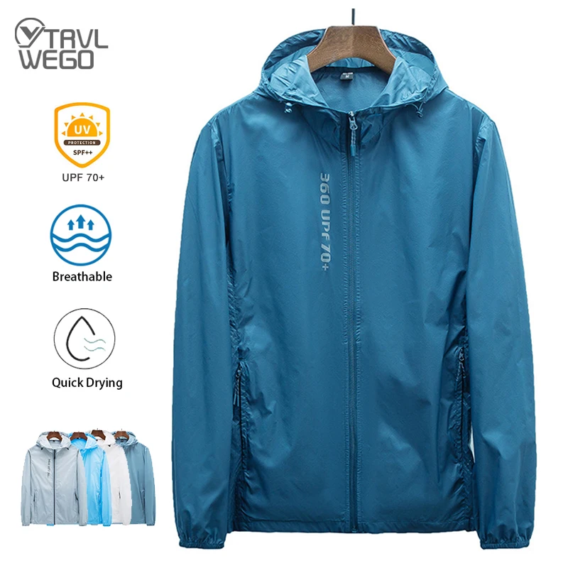 

Мужские повседневные куртки TRVLWEGO, непромокаемая велосипедная куртка, ветрозащитная ультратонкая ветровка UPF70 + куртка для бега и походов