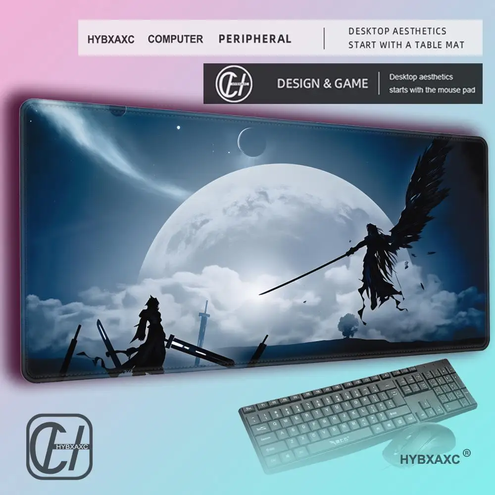 HYBXAXC game RPG fantasy F-Final F-Fantasy MousePad Mousepad Gaming Mouse Pad LockEdge Thickened Computer Keyboard Table DeskMat