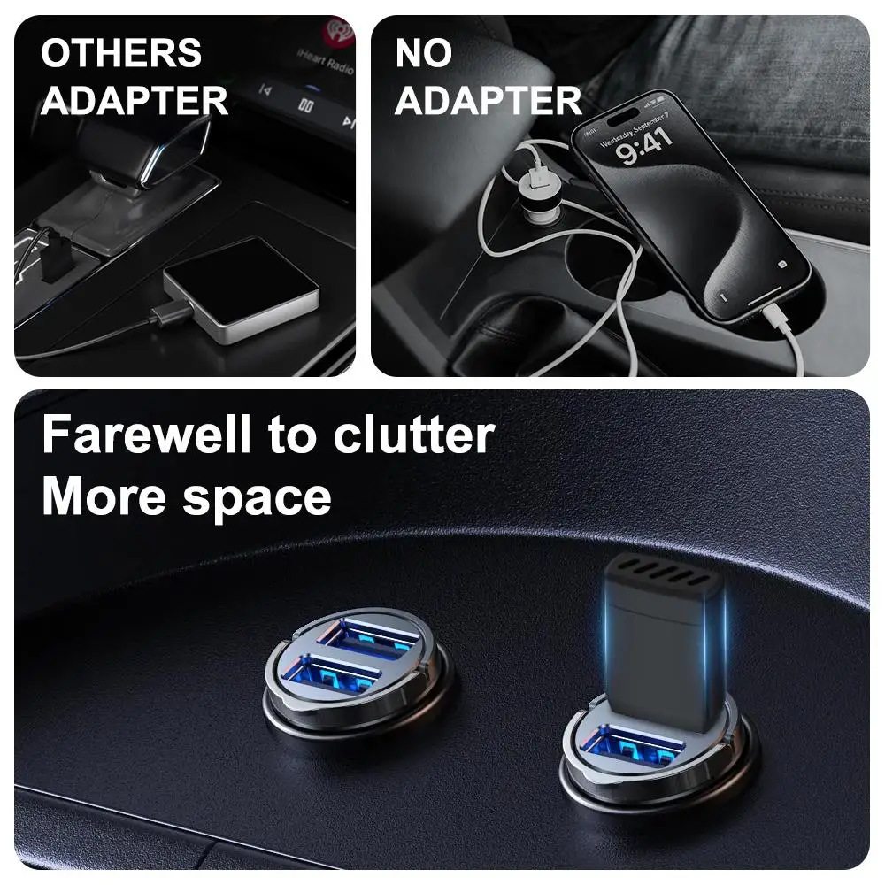 Drahtloser Adapter Smart Wireless CarPlay Android Auto AI Box Plug & Play WiFi Bluetooth-Verbindung OTA-Upgrade Autozubehör – Detail 7