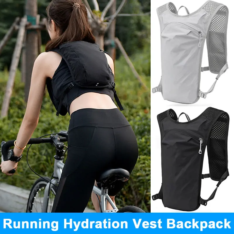 Bike Running Hydration Vest Backpack for Hiking Cycling Sport Marathon Lightweight Water Chest Pack with Phone Storage Pocket