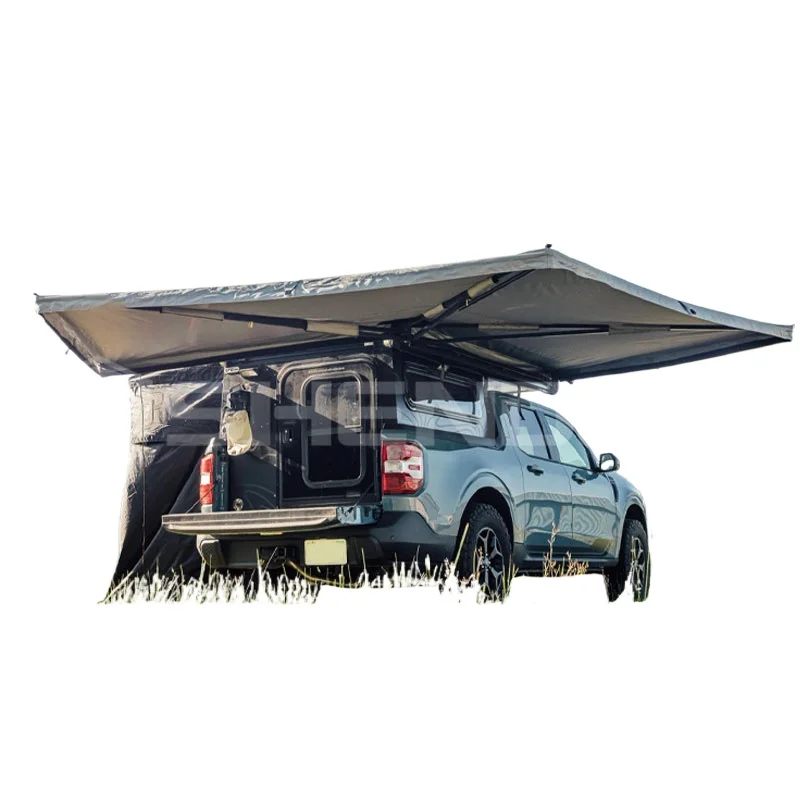 

Shendun 4x4 270 Degree Awning Freestanding Waterproof Awning Camping 4wd Foxwing Rear Car Awning 270 With LED For Cars Custom