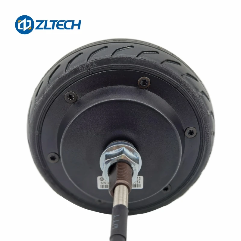 

ZLTECH Low Noise Low Speed 5inch 24V 150W 270RPM 60kg Load IP54 Built-in 4096-wire Encoder Gearless Hub Wheel Motor For Robot