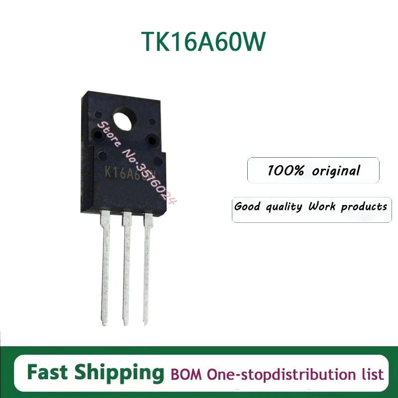 10 unids/lote K16A60W TK16A60W TO-220F 600V 15.8A 100% nuevo