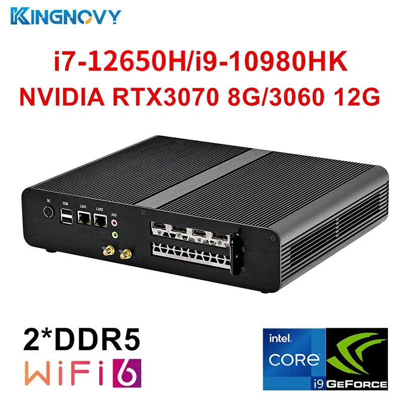 게이밍 미니 PC 데스크탑 게이밍 컴퓨터, 인텔 i7 12650H i9 10980HK NVIDIA RTX 3070 8G 3060 12G DDR5 DDR4 NVMe 윈도우 11