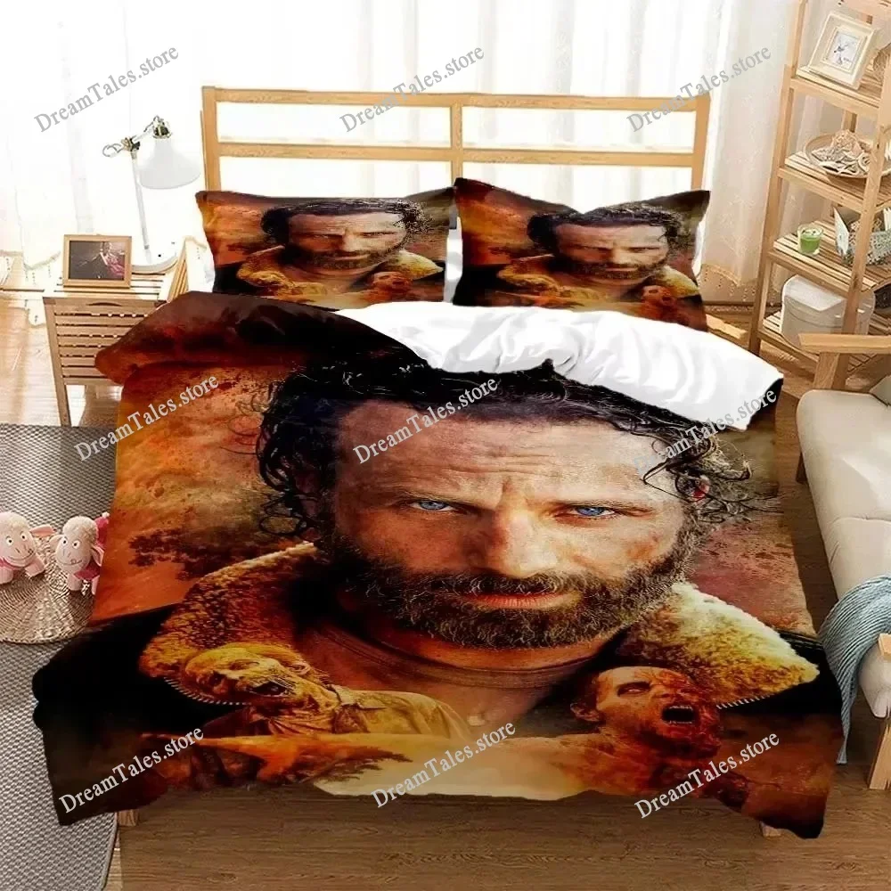 Horror Die Walking Dead Printed Bedding Set Luxury Queen Bedding Set Soft and Comfortable Customized Bedding Set for Boy741