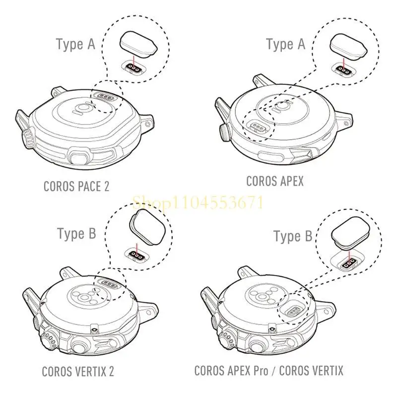 Best Seller for Smart Watch Dustproof Charging Port Protective for Case for Coros PACE 2/VERTIX 2 VERTIX 42mm/46mm
