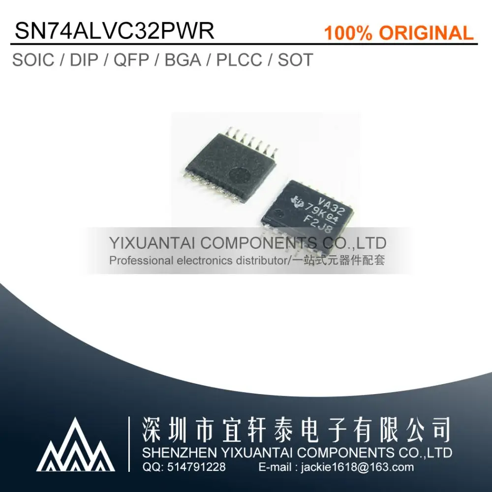 10 sztuk/partia SN74ALVC00PWR SN74ALVC04PWR SN74ALVC08PWR SN74ALVC125PWR SN74ALVC126PWR SN74ALVC14PWR SN74ALVC32PWR 14-TSSOP Nowe