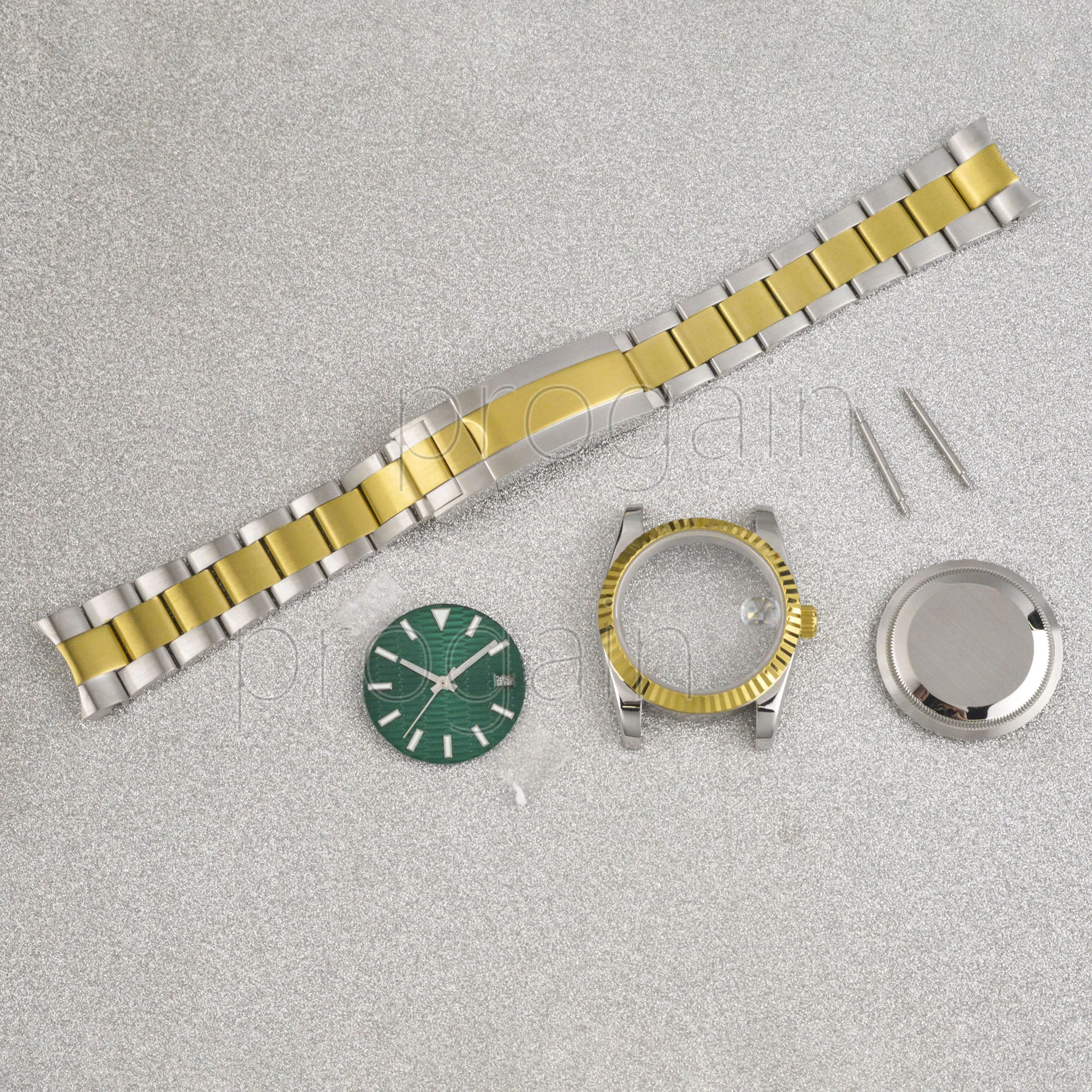 

for Datejust NH35 Case Watch Dial Hands 20mm Oyster Strap Luminous Hands fit NH35 Movement Parts Stainless Steel Watchcase