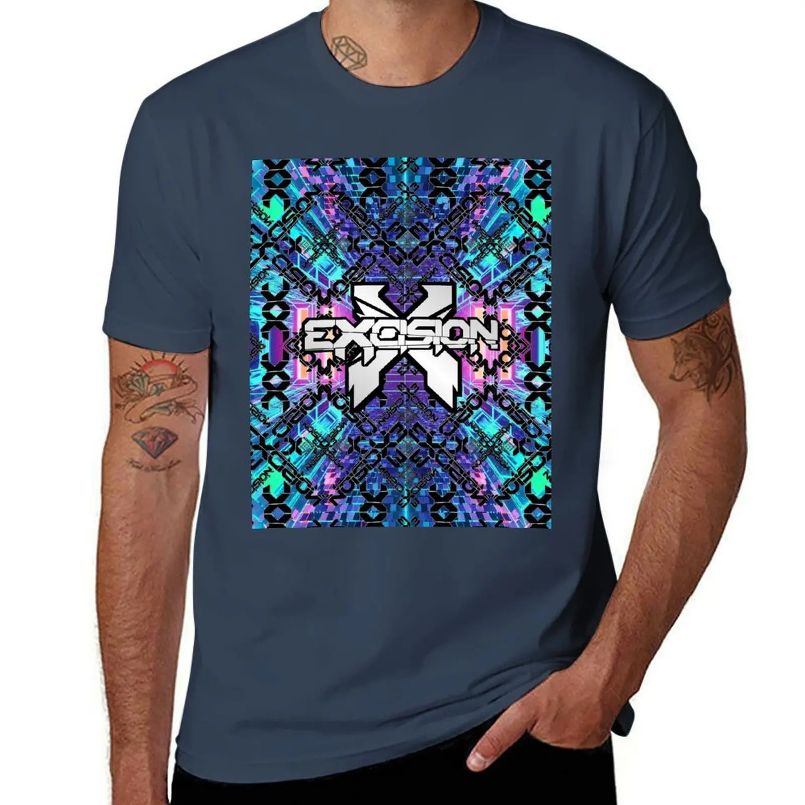 

Excision Festival Vibes Kaleidoscope Design T-Shirt Moisture Wicking Athletic T-Shirt