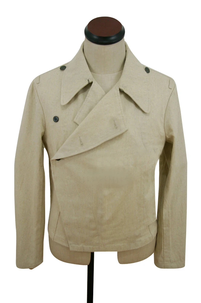 GUHC-005 WWII German Heer panzer summer HBT off-white wrap/jacket type I